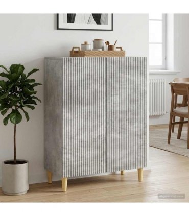 vidaXL Sideboard Concrete Grey 66 x 34.5 x 90 cm Engineered Wood — V0672158368