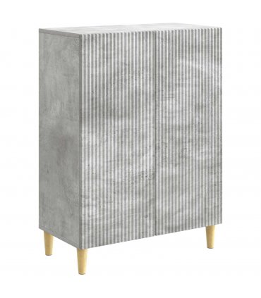 vidaXL Sideboard Concrete Grey 66 x 34.5 x 90 cm Engineered Wood — V0672158368