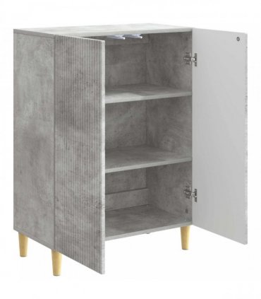 vidaXL Sideboard Concrete Grey 66 x 34.5 x 90 cm Engineered Wood — V0672158368