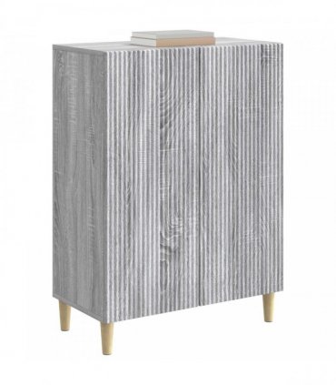 vidaXL Sideboard Grey Sonoma 66 x 34.5 x 90 cm Engineered Wood — V0672158369