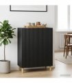 vidaXL Sideboard Black 66 x 34.5 x 90 cm Engineered Wood — V0672158370