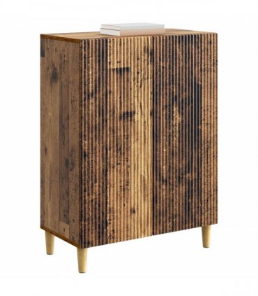 vidaXL Sideboard Old Wood 66 x 34.5 x 90 cm Engineered Wood — V0672158371