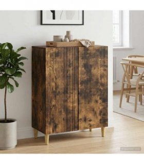 vidaXL Sideboard Smoked Oak 66 x 34.5 x 90 cm Engineered Wood — V0672158372