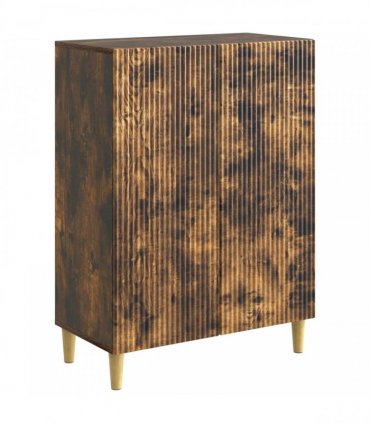 vidaXL Sideboard Smoked Oak 66 x 34.5 x 90 cm Engineered Wood — V0672158372