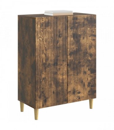 vidaXL Sideboard Smoked Oak 66 x 34.5 x 90 cm Engineered Wood — V0672158372