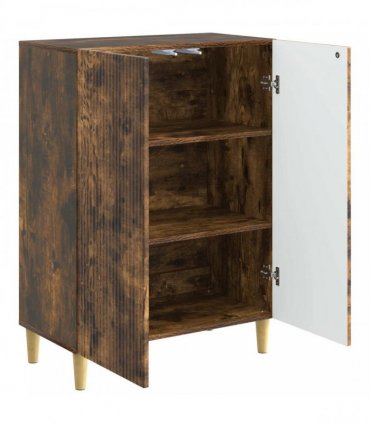 vidaXL Sideboard Smoked Oak 66 x 34.5 x 90 cm Engineered Wood — V0672158372