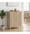 vidaXL Sideboard Sonoma Oak 66 x 34.5 x 90 cm Engineered Wood — V0672158375