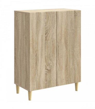 vidaXL Sideboard Sonoma Oak 66 x 34.5 x 90 cm Engineered Wood — V0672158375