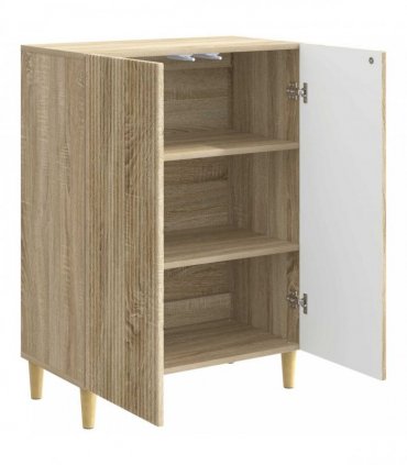 vidaXL Sideboard Sonoma Oak 66 x 34.5 x 90 cm Engineered Wood — V0672158375