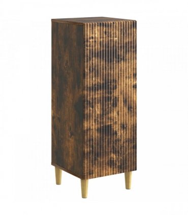 vidaXL Sideboard Smoked Oak 33 x 34.5 x 90 cm Engineered Wood — V0672158376