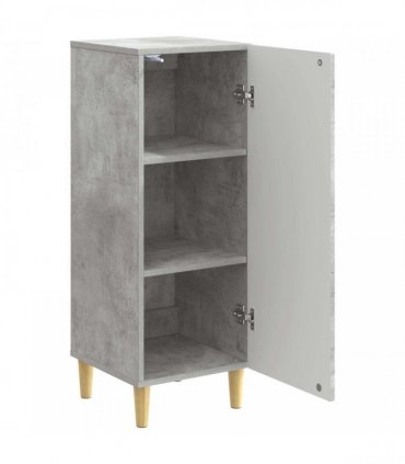 vidaXL Sideboard Concrete Grey 33 x 34.5 x 90 cm Engineered Wood — V0672158378