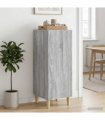 vidaXL Sideboard Grey Sonoma 33 x 34.5 x 90 cm Engineered Wood — V0672158379