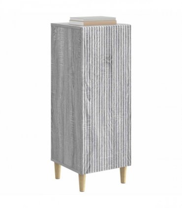 vidaXL Sideboard Grey Sonoma 33 x 34.5 x 90 cm Engineered Wood — V0672158379