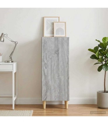 vidaXL Sideboard Grey Sonoma 33 x 34.5 x 90 cm Engineered Wood — V0672158379