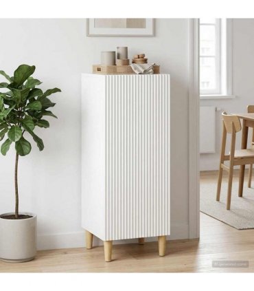 vidaXL Sideboard High Gloss White 33 x 34.5 x 90 cm Engineered Wood — V0672158380