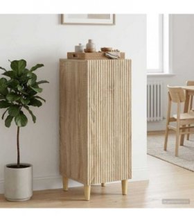 vidaXL Sideboard Sonoma Oak 33 x 34.5 x 90 cm Engineered Wood — V0672158382