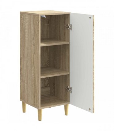 vidaXL Sideboard Sonoma Oak 33 x 34.5 x 90 cm Engineered Wood — V0672158382