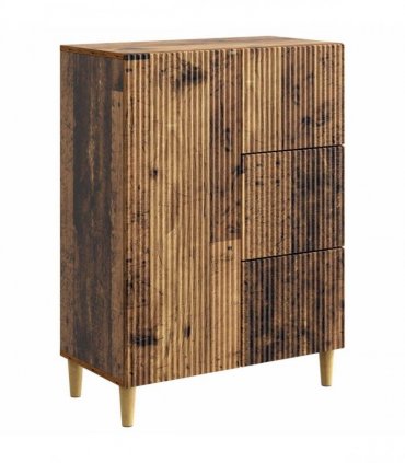 vidaXL Sideboard Old Wood 66 x 34.5 x 90 cm Engineered Wood — V0672158400