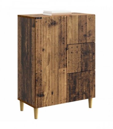 vidaXL Sideboard Old Wood 66 x 34.5 x 90 cm Engineered Wood — V0672158400