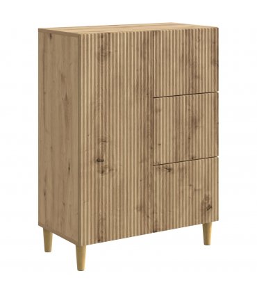 vidaXL Sideboard Artisan Oak 66 x 34.5 x 90 cm Engineered Wood — V0672158404
