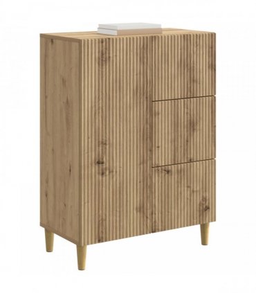 vidaXL Sideboard Artisan Oak 66 x 34.5 x 90 cm Engineered Wood — V0672158404