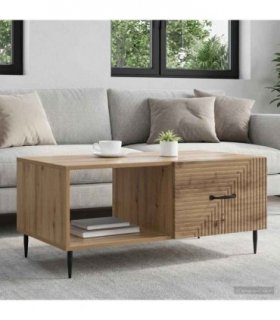 vidaXL Coffee Table Artisan Oak 90 x 50 x 40 cm Engineered Wood — V0672158413