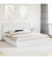 vidaXL Bed Frame with Storage and Headboard White 180 x 200 cm