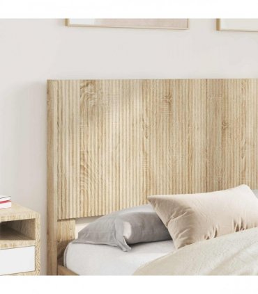 vidaXL Bed Frame with Storage and Headboard Sonoma Oak 160 x 200 cm