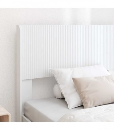 vidaXL Bed Frame with Storage and Headboard White 75 x 190 cm