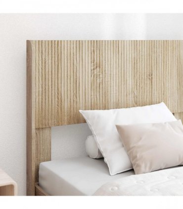 vidaXL Bed Frame with Storage and Headboard Sonoma Oak 75 x 190 cm — V0672158577