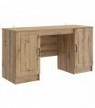 vidaXL Desk with Shelf Artisan Oak 142.5 x 50 x 75 cm Engineered Wood — V0672158653