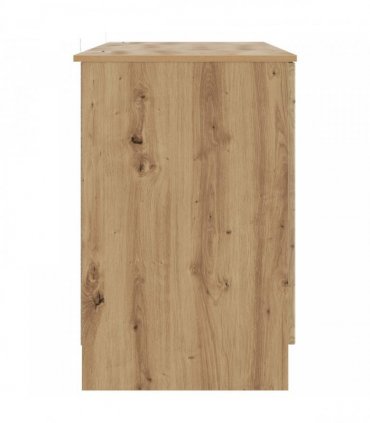vidaXL Desk with Shelf Artisan Oak 142.5 x 50 x 75 cm Engineered Wood — V0672158653
