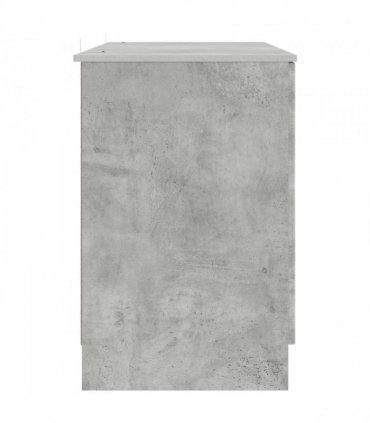 vidaXL Desk with Door Concrete Grey 142.5 x 50 x 75 cm Engineered Wood — V0672158654