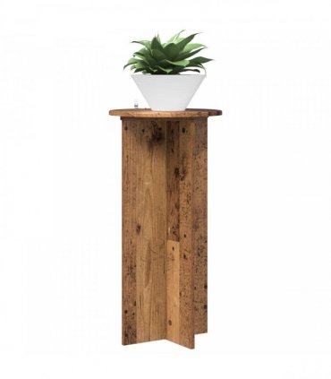 vidaXL Plant Stand 2 pcs Old Wood 40 x 40 x 80 cm Engineered Wood