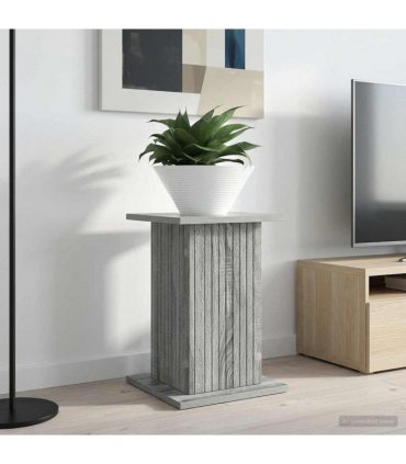 vidaXL Plant Stand 2 pcs Grey Sonoma 30.5 x 30 x 43 cm Engineered Wood