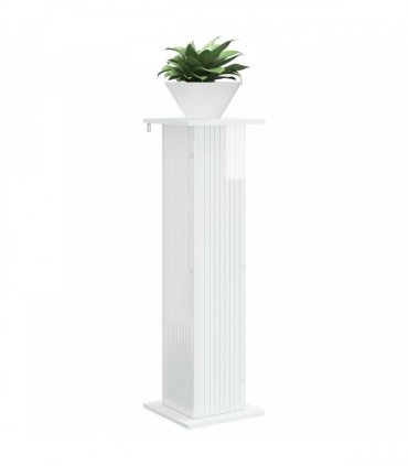 vidaXL Plant Stand 2 pcs High Gloss White 30.5 x 30 x 100.5 cm