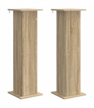 vidaXL Plant Stand 2 pcs Sonoma Oak 30.5 x 30 x 100.5 cm