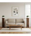 vidaXL Plant Stand 2 pcs Old Wood 30.5 x 30 x 100.5 cm Engineered Wood