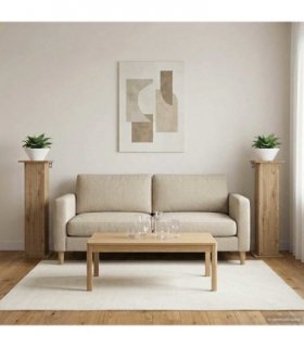 vidaXL Plant Stand 2 pcs Artisan Oak 30.5 x 30 x 100.5 cm