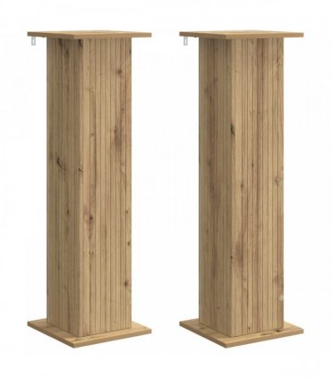 vidaXL Plant Stand 2 pcs Artisan Oak 30.5 x 30 x 100.5 cm