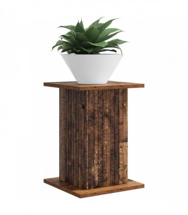 vidaXL Plant Stand 2 pcs Old Wood 30.5 x 30 x 43 cm Engineered Wood