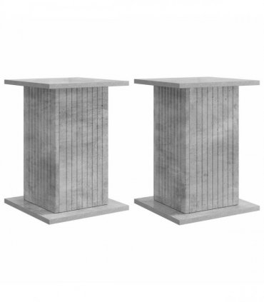 vidaXL Plant Stand 2 pcs Concrete Grey 30.5 x 30 x 43 cm