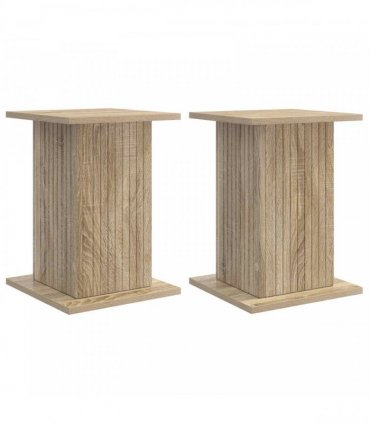 vidaXL Plant Stand 2 pcs Sonoma Oak 30.5 x 30 x 43 cm Engineered Wood