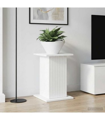 vidaXL Plant Stand 2 pcs High Gloss White 30.5 x 30 x 43 cm