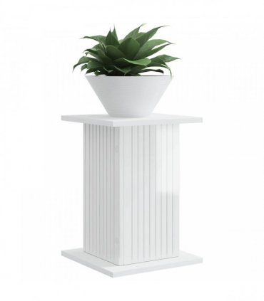 vidaXL Plant Stand 2 pcs High Gloss White 30.5 x 30 x 43 cm