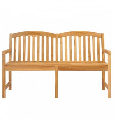 vidaXL Handcarved Rose Bench 150.5 x 60 x 95 cm Solid Teak Wood — Model: with rose pattern