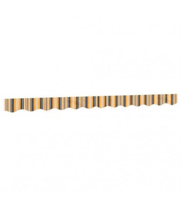 vidaXL Replacement Fabric for Awning Valance Yellow and Grey Stripe 3 m