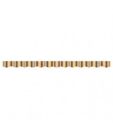 vidaXL Replacement Fabric for Awning Valance Yellow and Grey Stripe 3 m