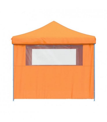vidaXL Foldable Party Tent Pop-Up with 4 Sidewalls Orange