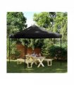 vidaXL Foldable Party Tent Pop-Up Black 292x292x315 cm — Model: without sidewall